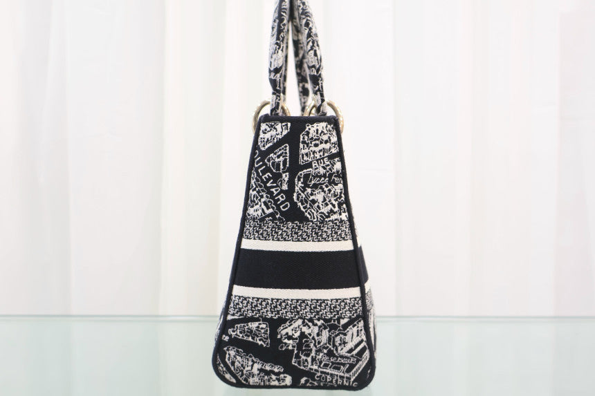 Lady D Light Medium Black Tote Bag m0565oomp