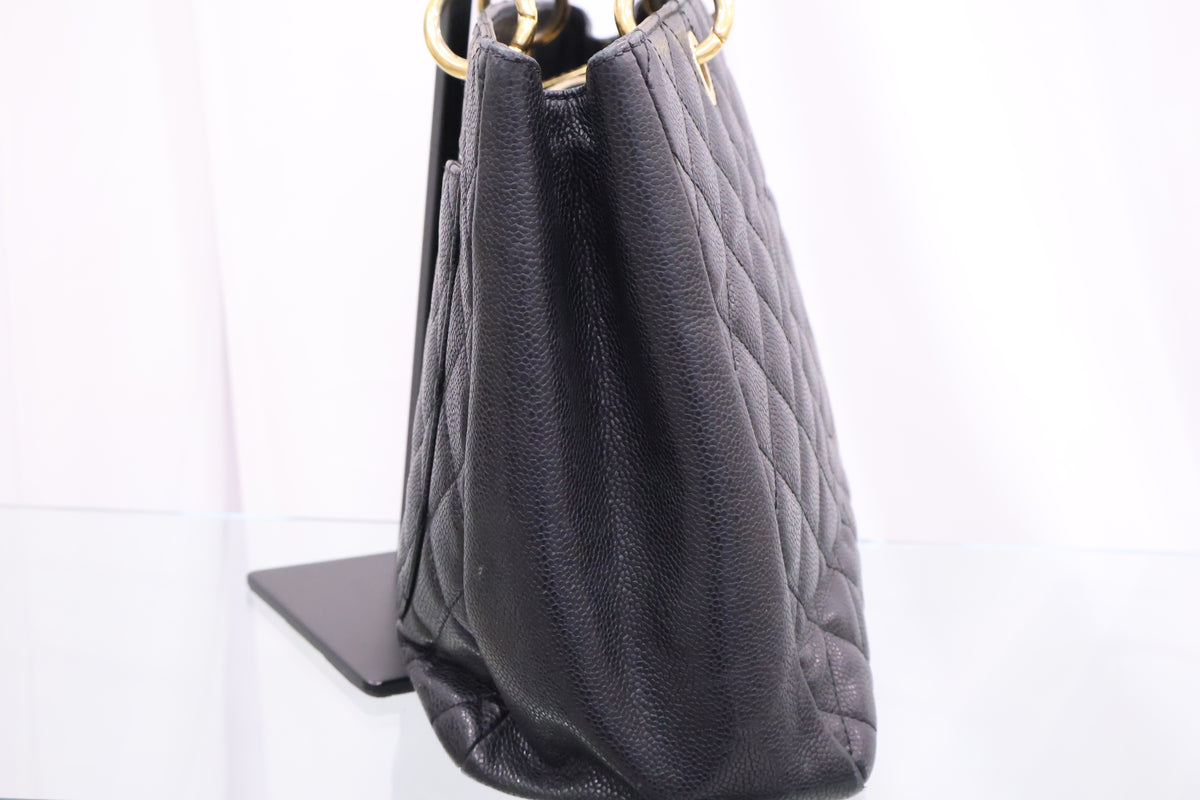 Caviar Grand Shopping Chain Tote Shoulder Bag A50995