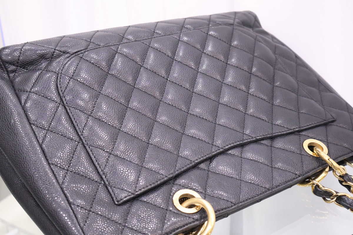 Caviar Grand Shopping Chain Tote Shoulder Bag A50995