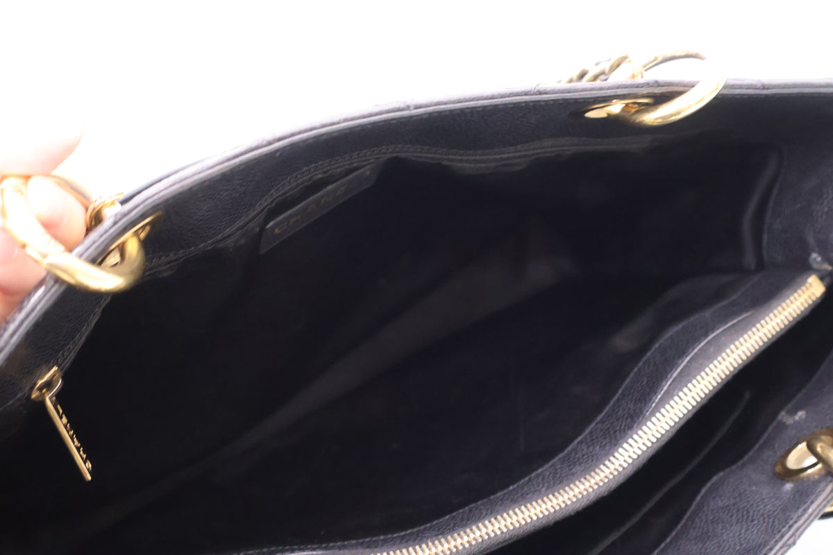 Caviar Grand Shopping Chain Tote Shoulder Bag A50995