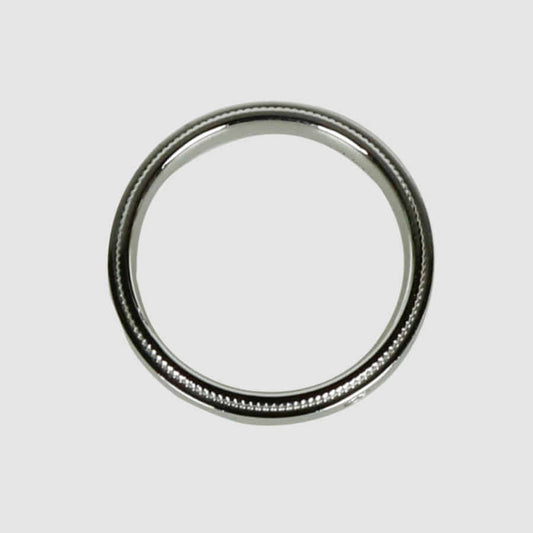 50 & Co. Milgrain Platinum Diamond 4mm Ring