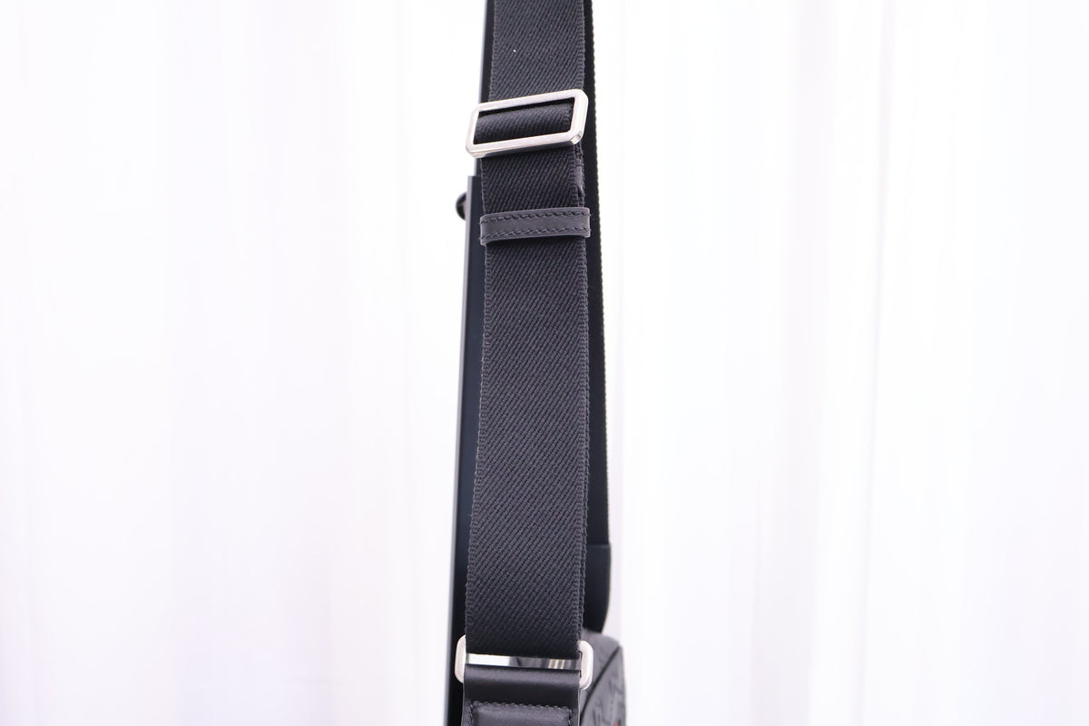 GG Emblem Small Black Crossbody Bag 850242
