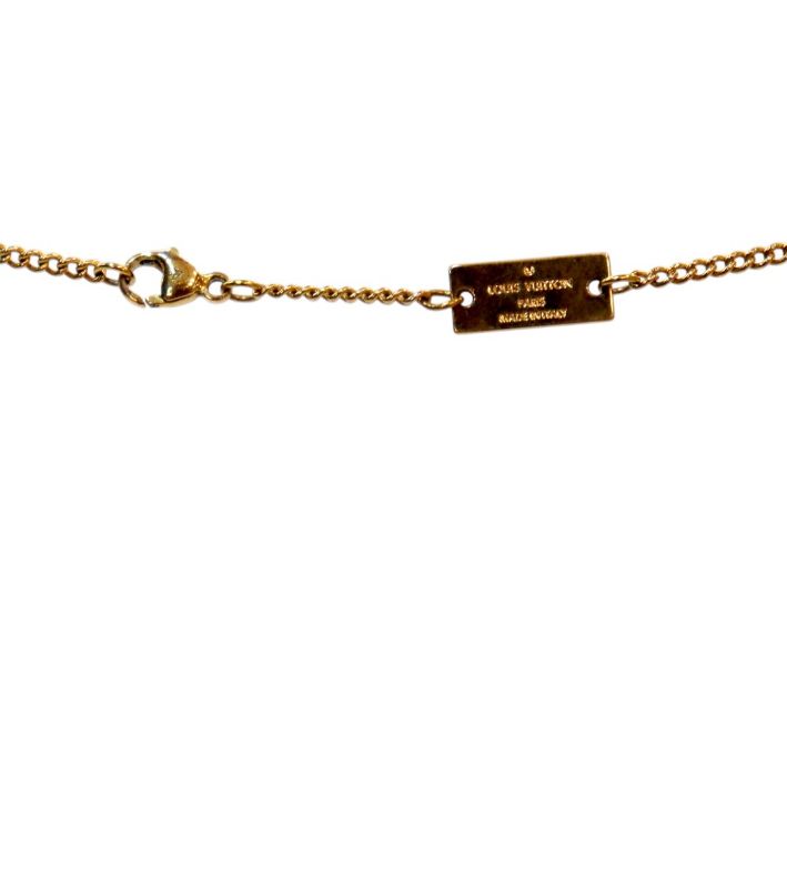 Louis Vuitton Monogram Charms Gold Necklace