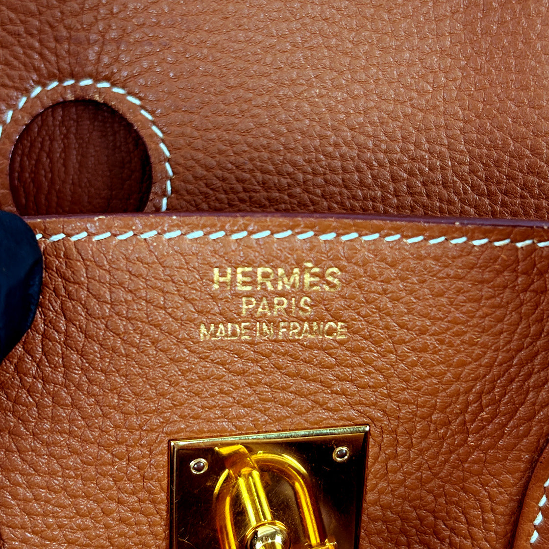 Hermès Size 35 Birkin Square with "I" Engraving