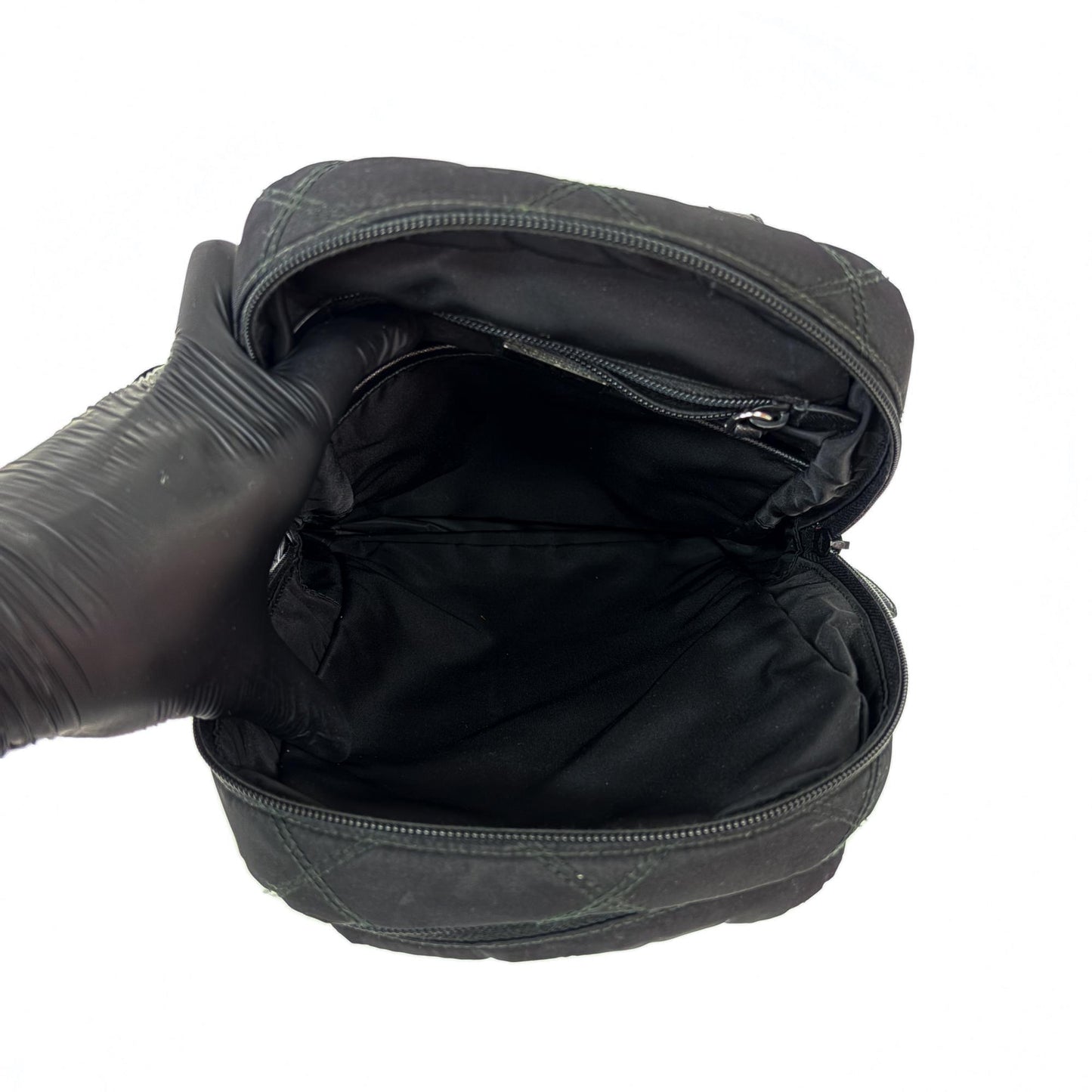 Prada Quilted Nylon Small Backpack Black