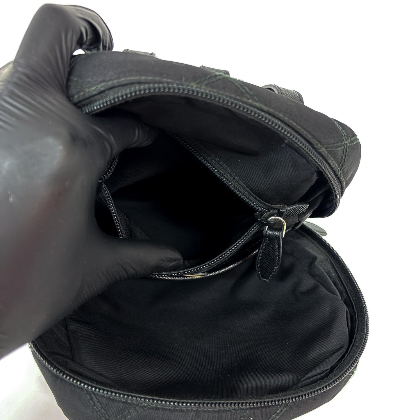 Prada Quilted Nylon Small Backpack Black