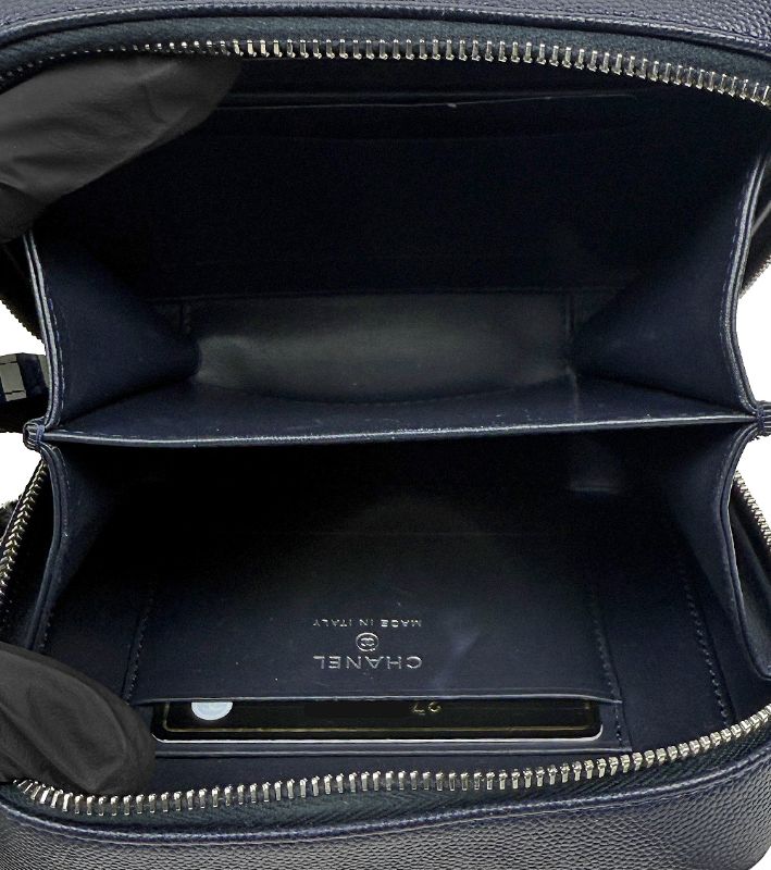 Chanel Navy Cosmetic Mini Shoulder Bag