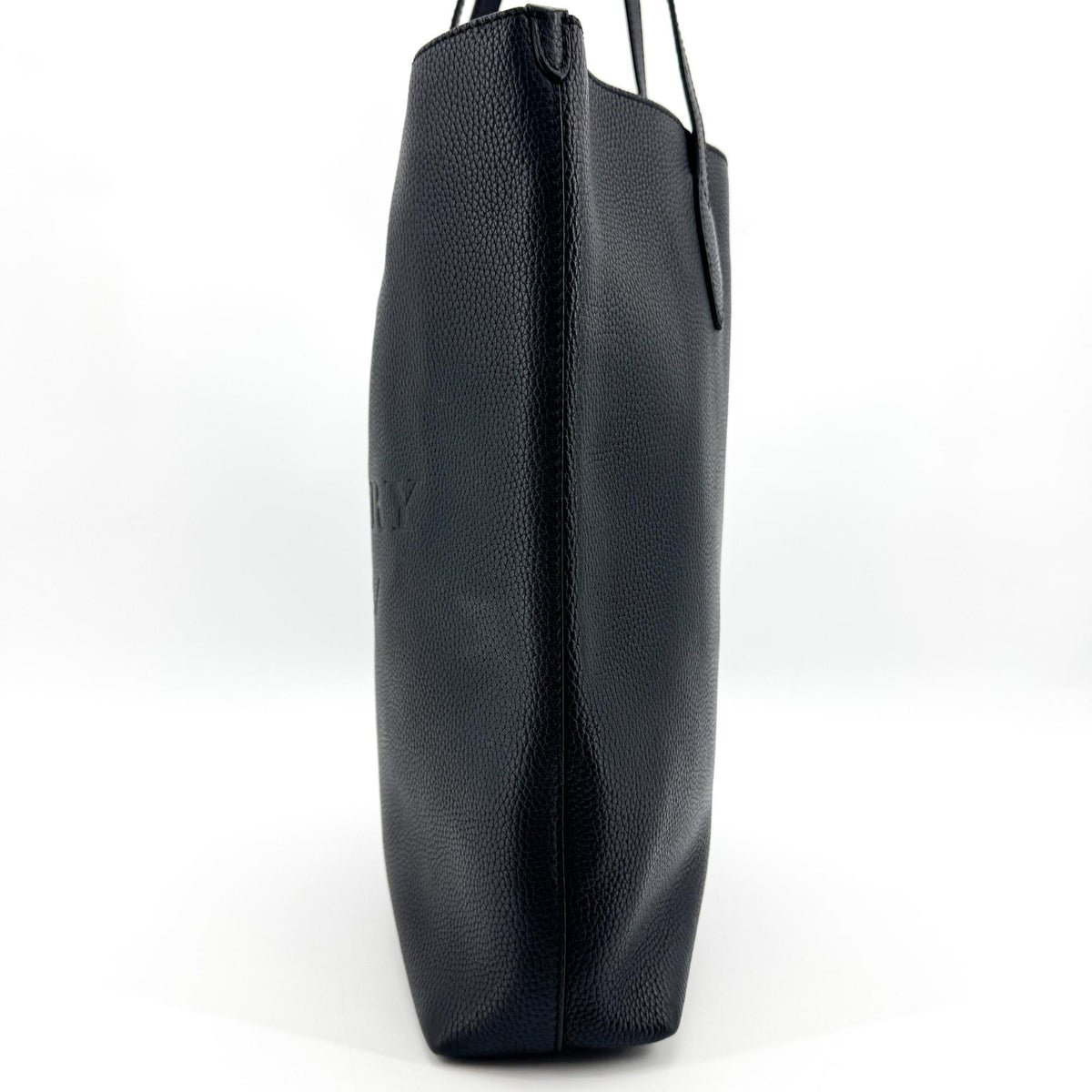 Burberry Embossed Logo Leather Tote Bag Black