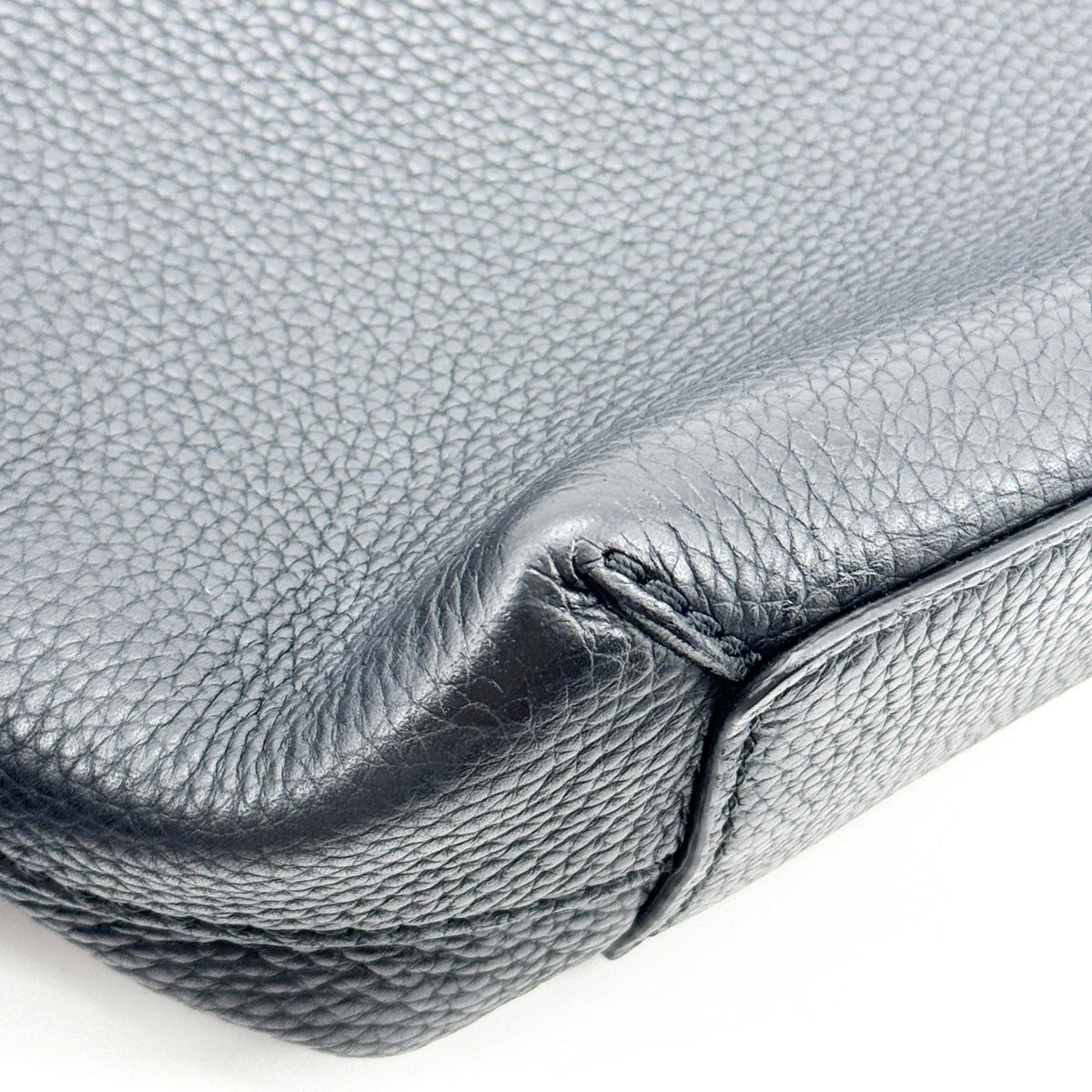 Burberry Embossed Logo Leather Tote Bag Black