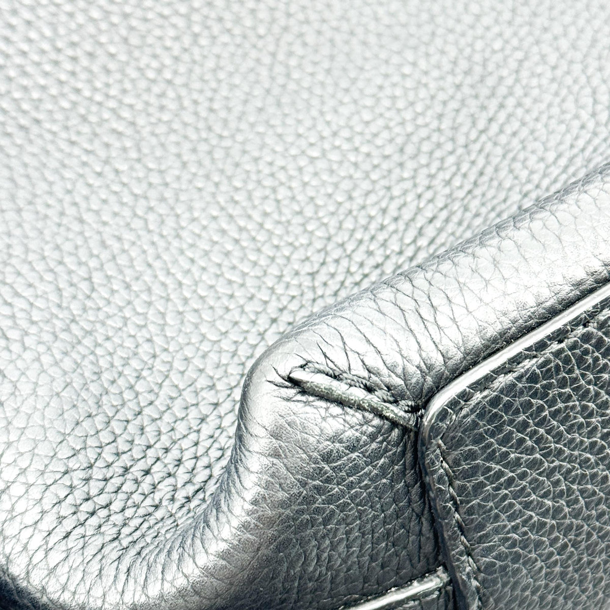 Burberry Embossed Logo Leather Tote Bag Black