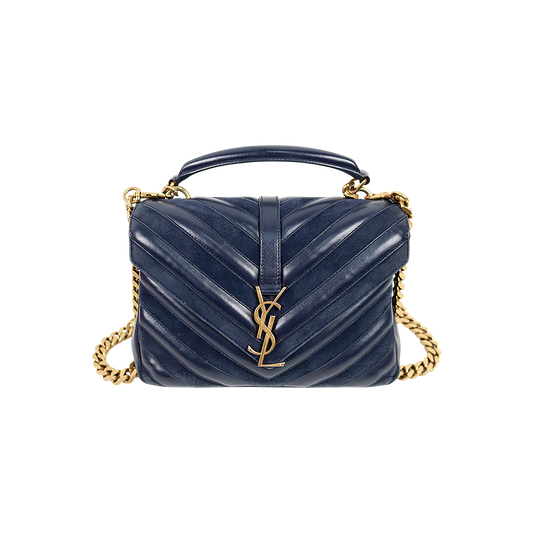 Saint Laurent Navy Medium College Bag