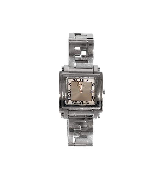 Fendi 30mm Quadrato Steel Quartz Watch