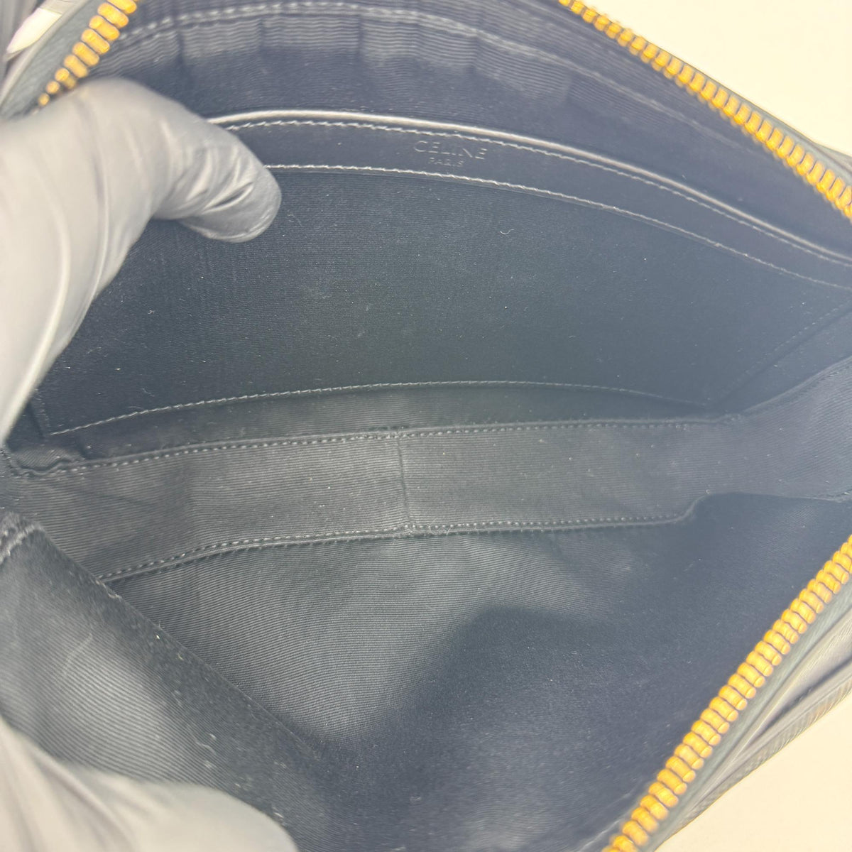 Celine Triomphe Canvas CELINE Print Camera Bag Black