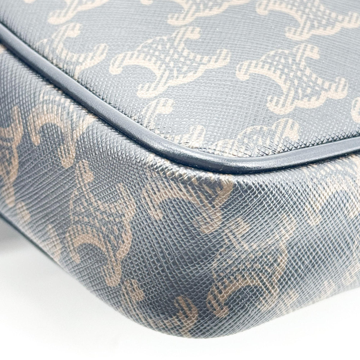 Celine Triomphe Canvas CELINE Print Camera Bag Black