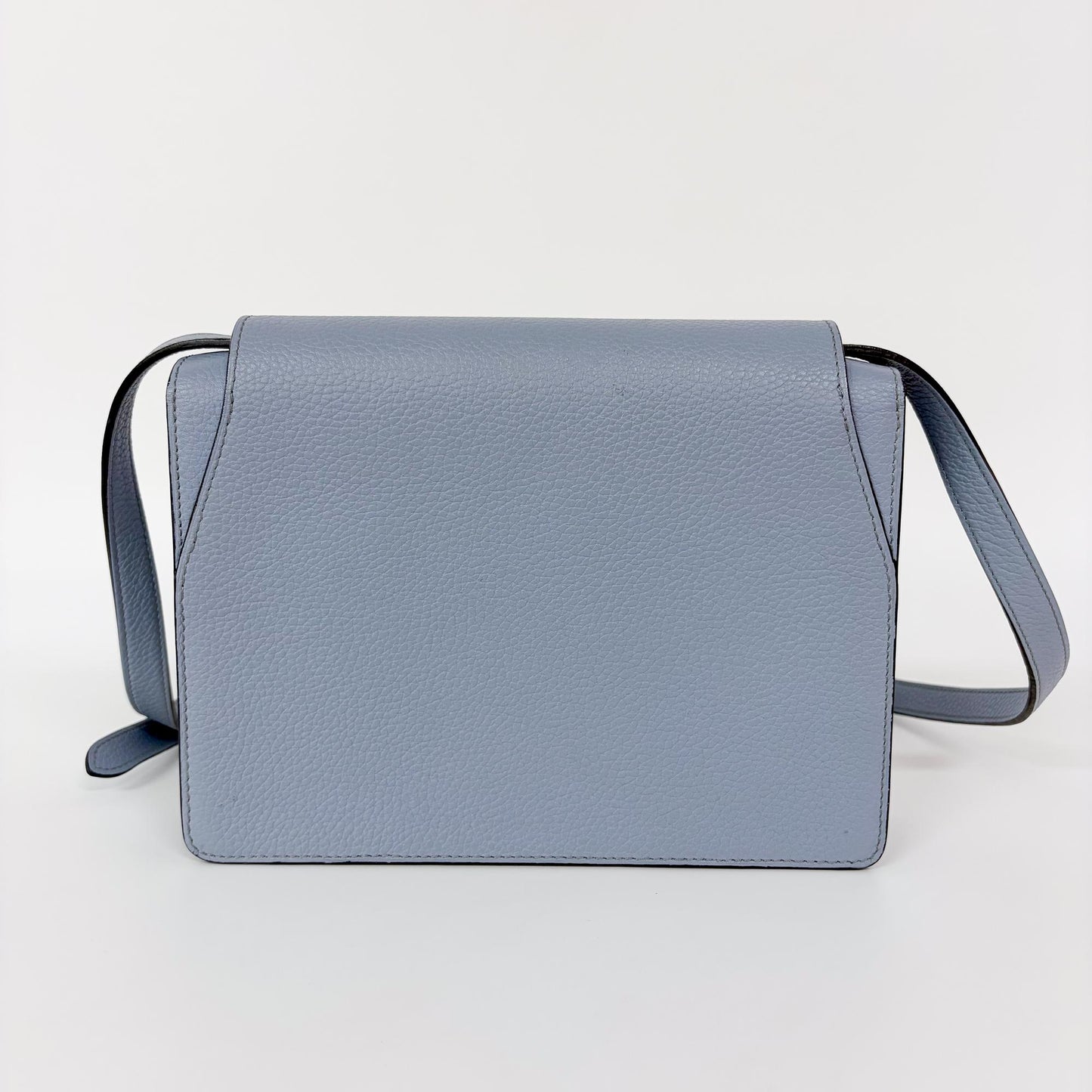 Moynat Leather Crossbody Bag Sky Blue