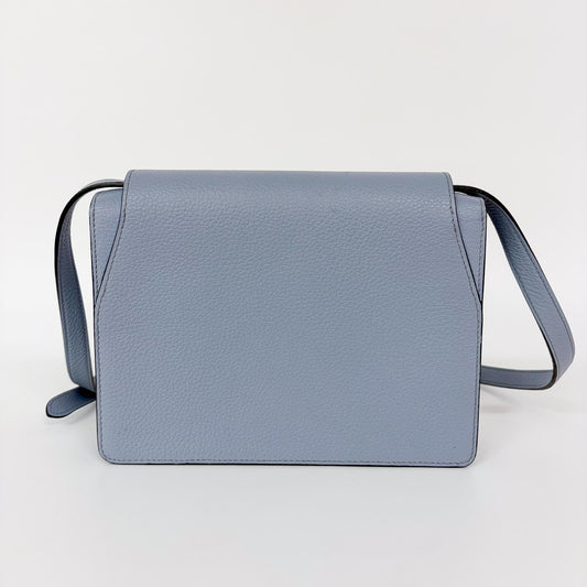 Moynat Leather Crossbody Bag Sky Blue