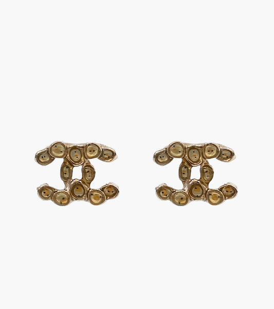 Chanel Stone Gold Earrings