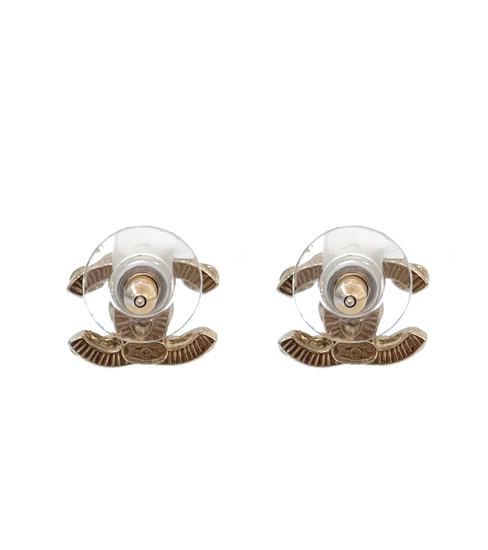 Chanel Stone Gold Earrings