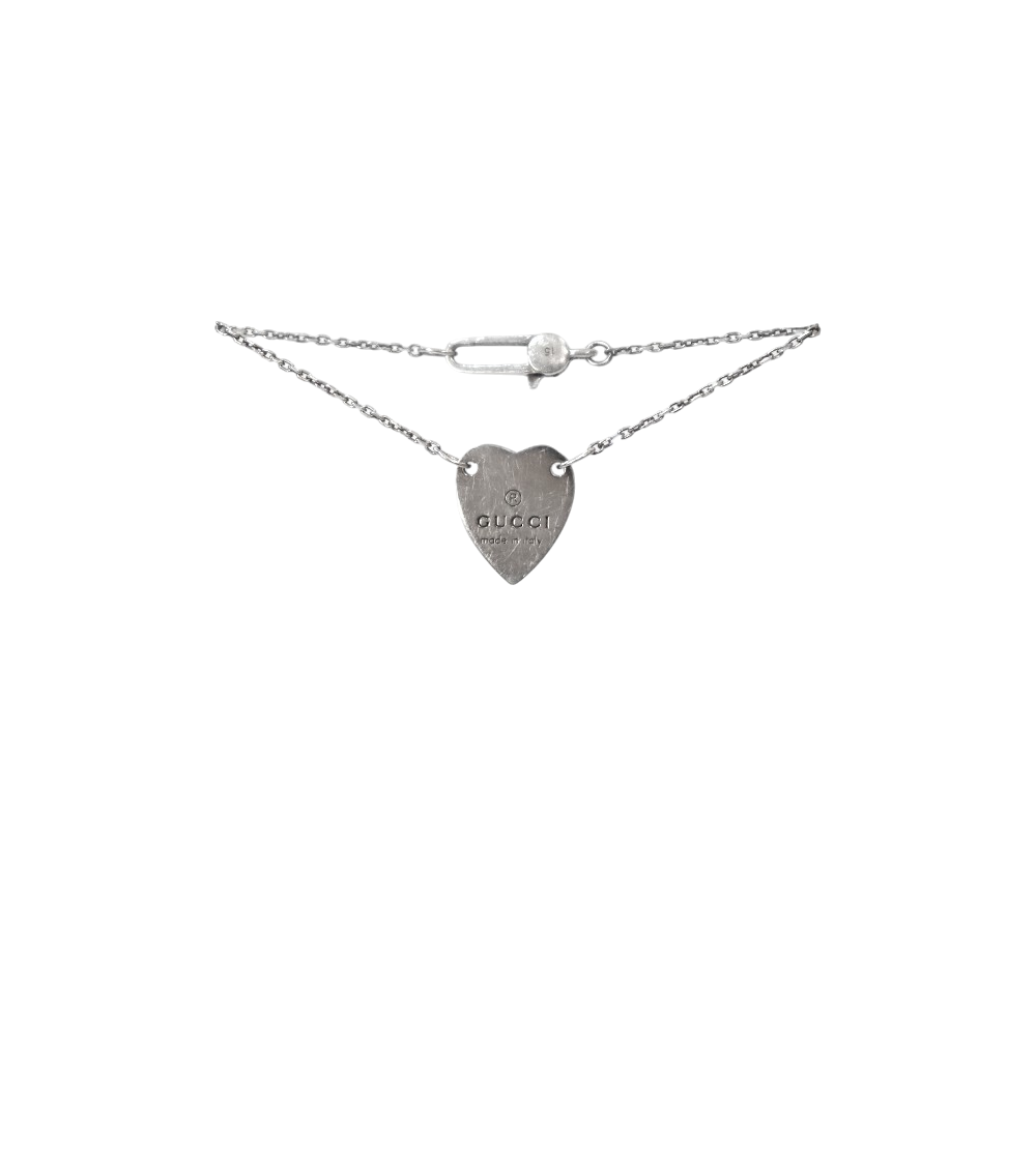 Gucci Trademark Heart Silver Bracelet