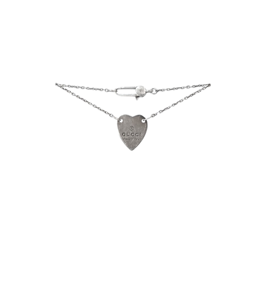 Gucci Trademark Heart Silver Bracelet