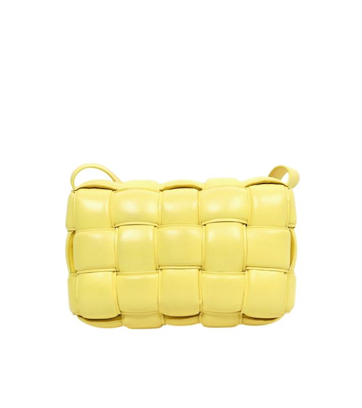 Bottega Veneta Lime Quilted Cassette Bag