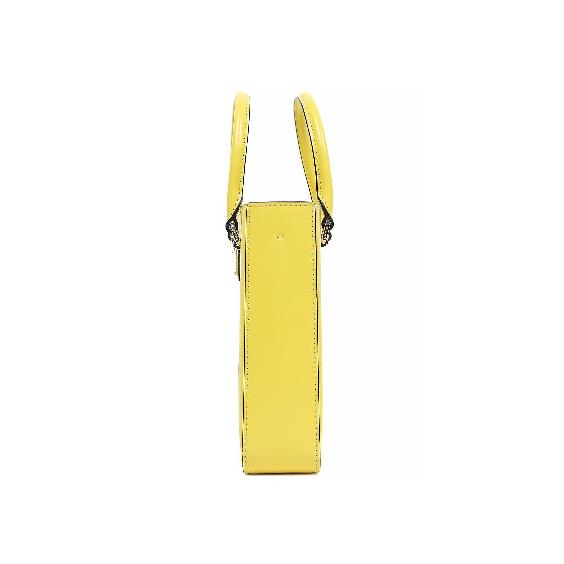 Prada Yellow Brushed Tote Bag