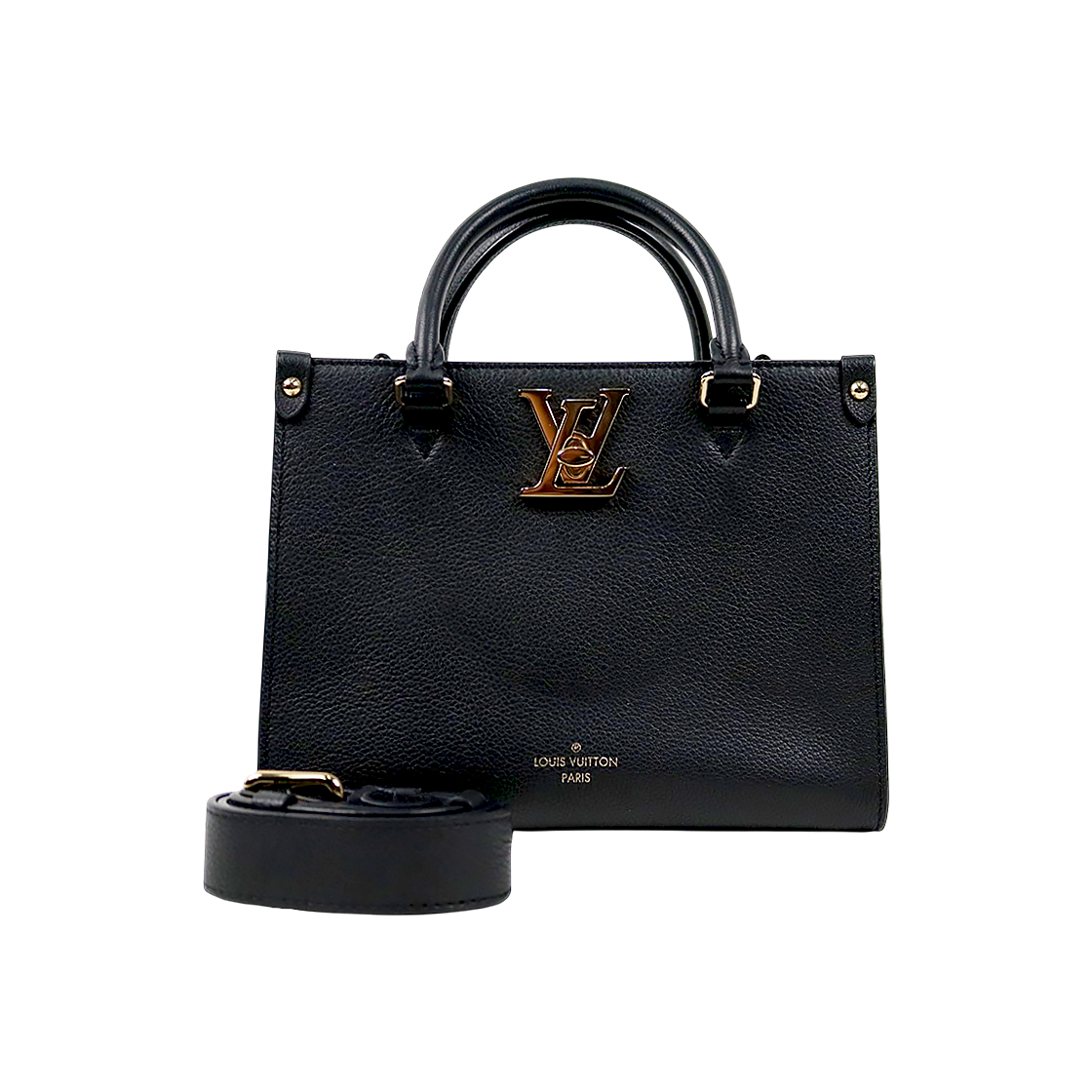 Louis Vuitton Black Rock & Go LockMe Tote Bag