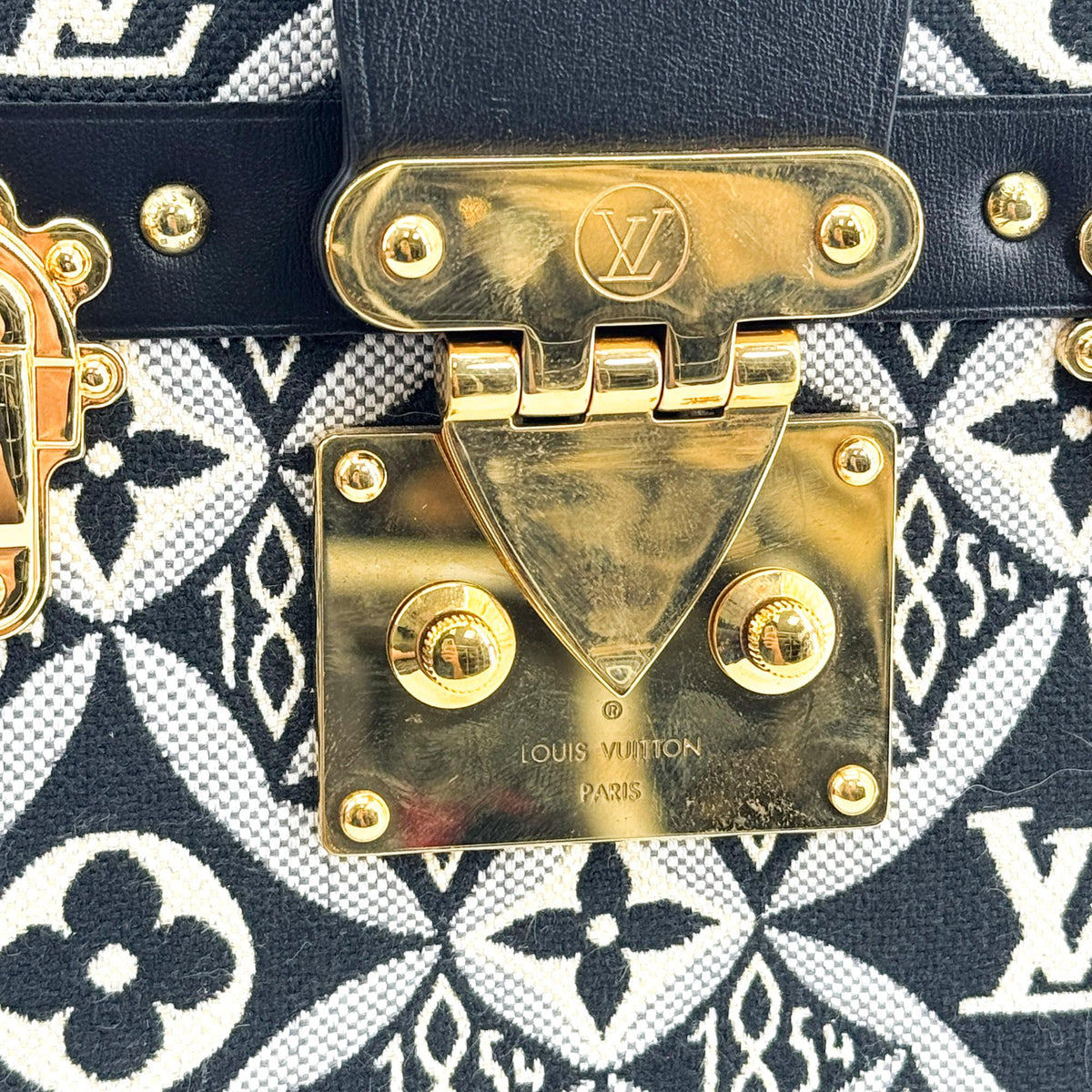 Louis Vuitton 1854 Monogram Petite Malle Trunk Shoulder Bag