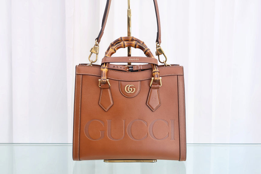 Diana Bamboo Small Top Handle Tote Shoulder Bag 660195