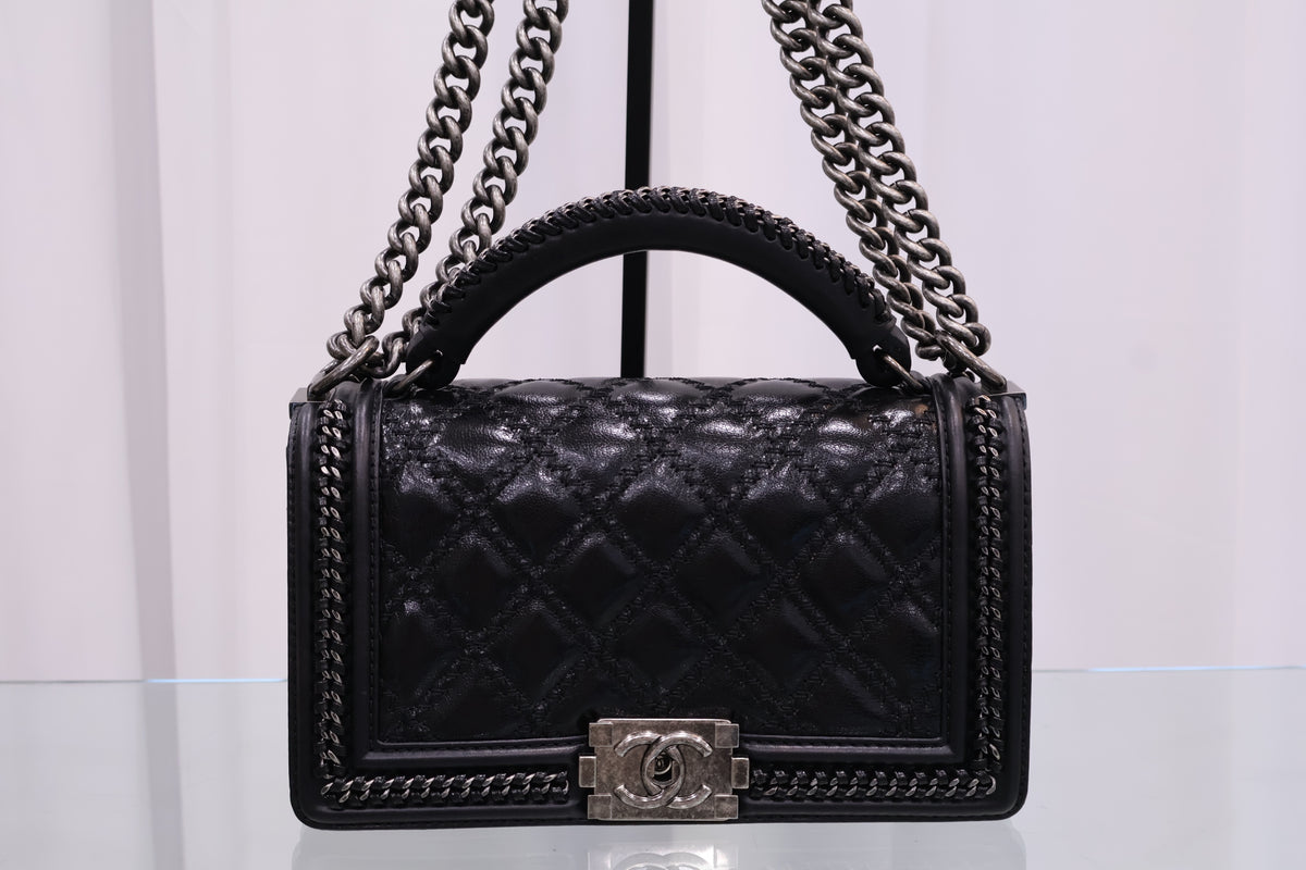 Top Handle Chain Around Limited Edition Medium Flap Shoulder Bag