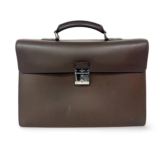 Louis Vuitton Taiga Robuste 1 Compartment Briefcase Grizzly