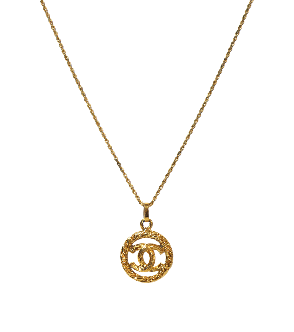 Chanel Round CC Gold Necklace