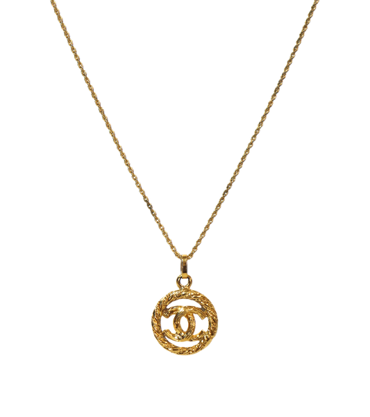 Chanel Round CC Gold Necklace