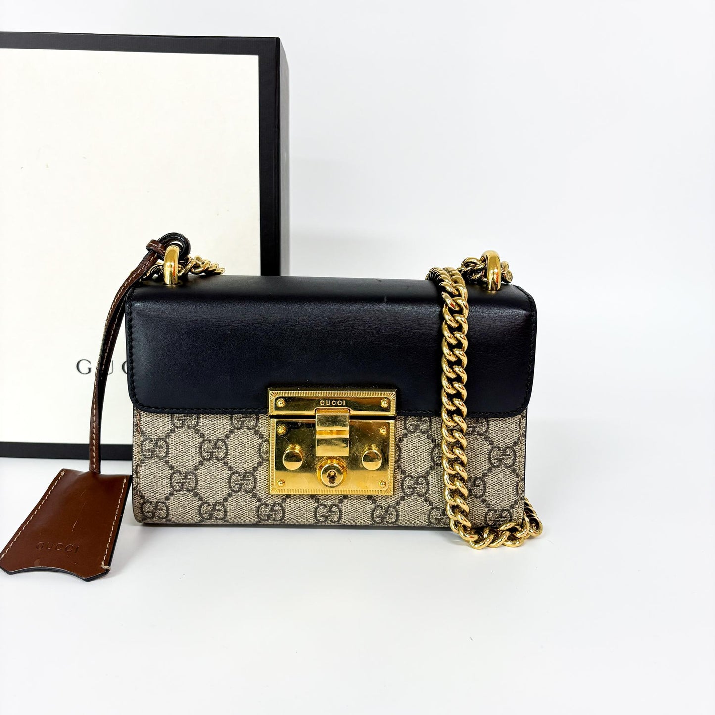 Gucci Padlock GG Small Shoulder Bag Black