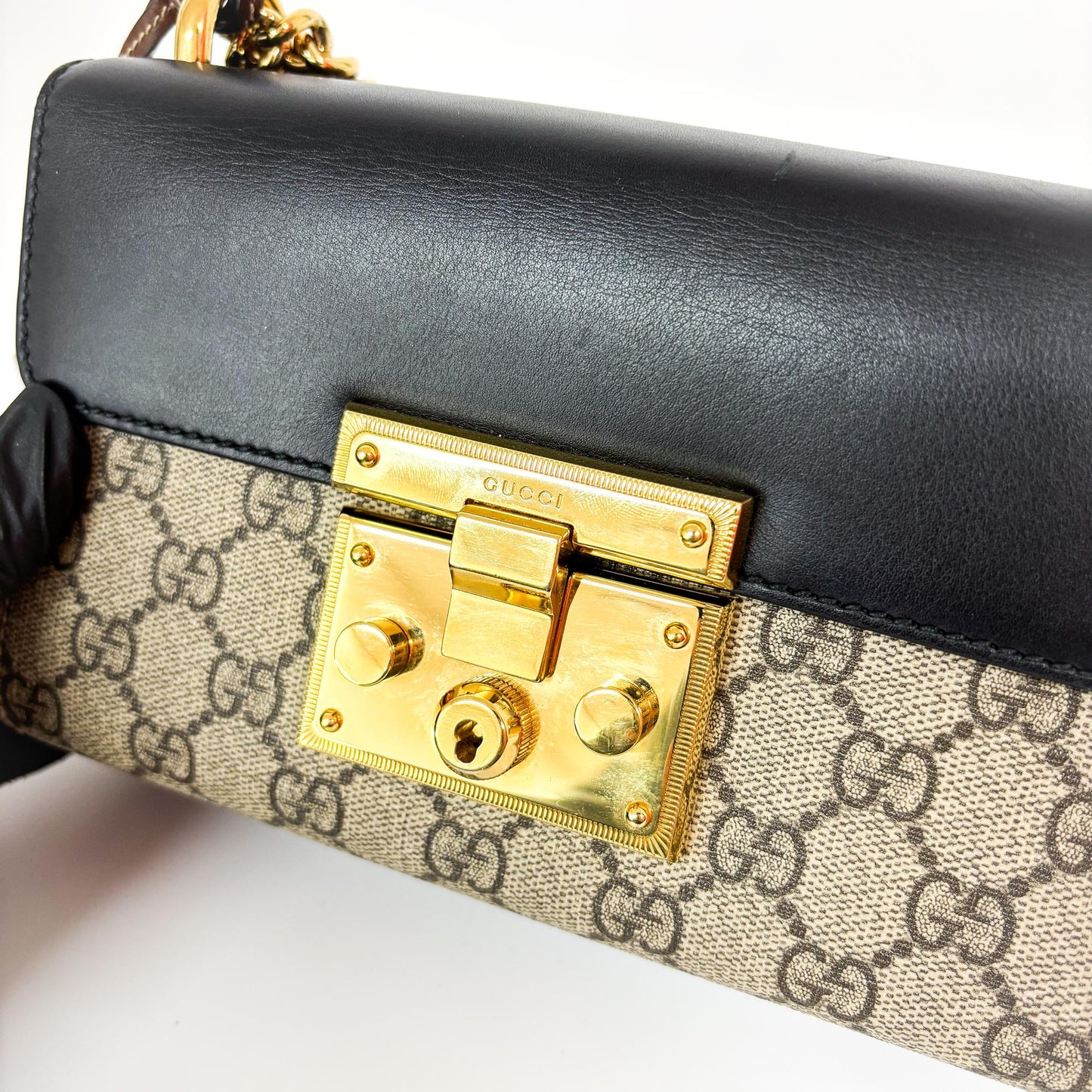 Gucci Padlock GG Small Shoulder Bag Black