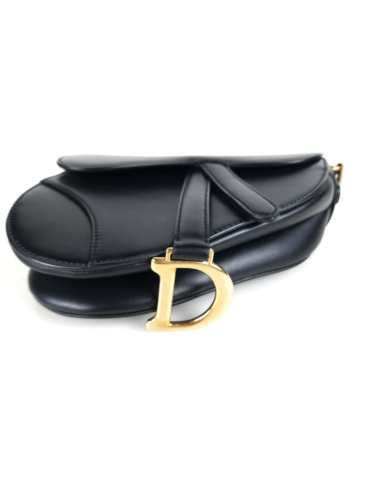 Mini saddle leather shoulder bag