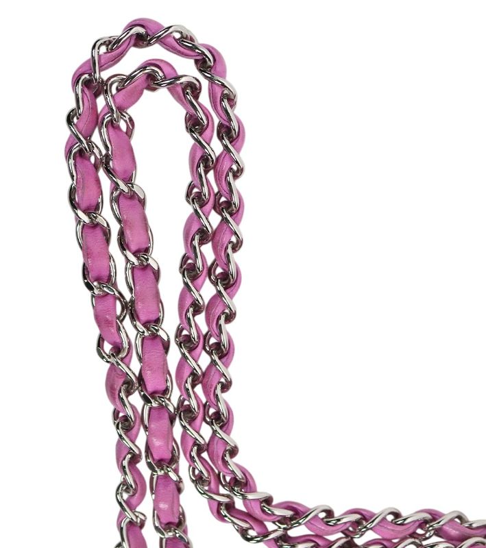 Chanel Purple Medium Lambskin Classic Double-Flap Bag