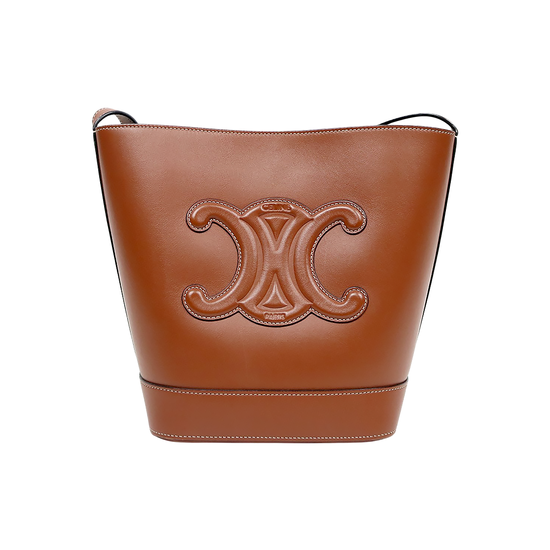 Céline Brown Quire Trio Bucket Shoulder Bag