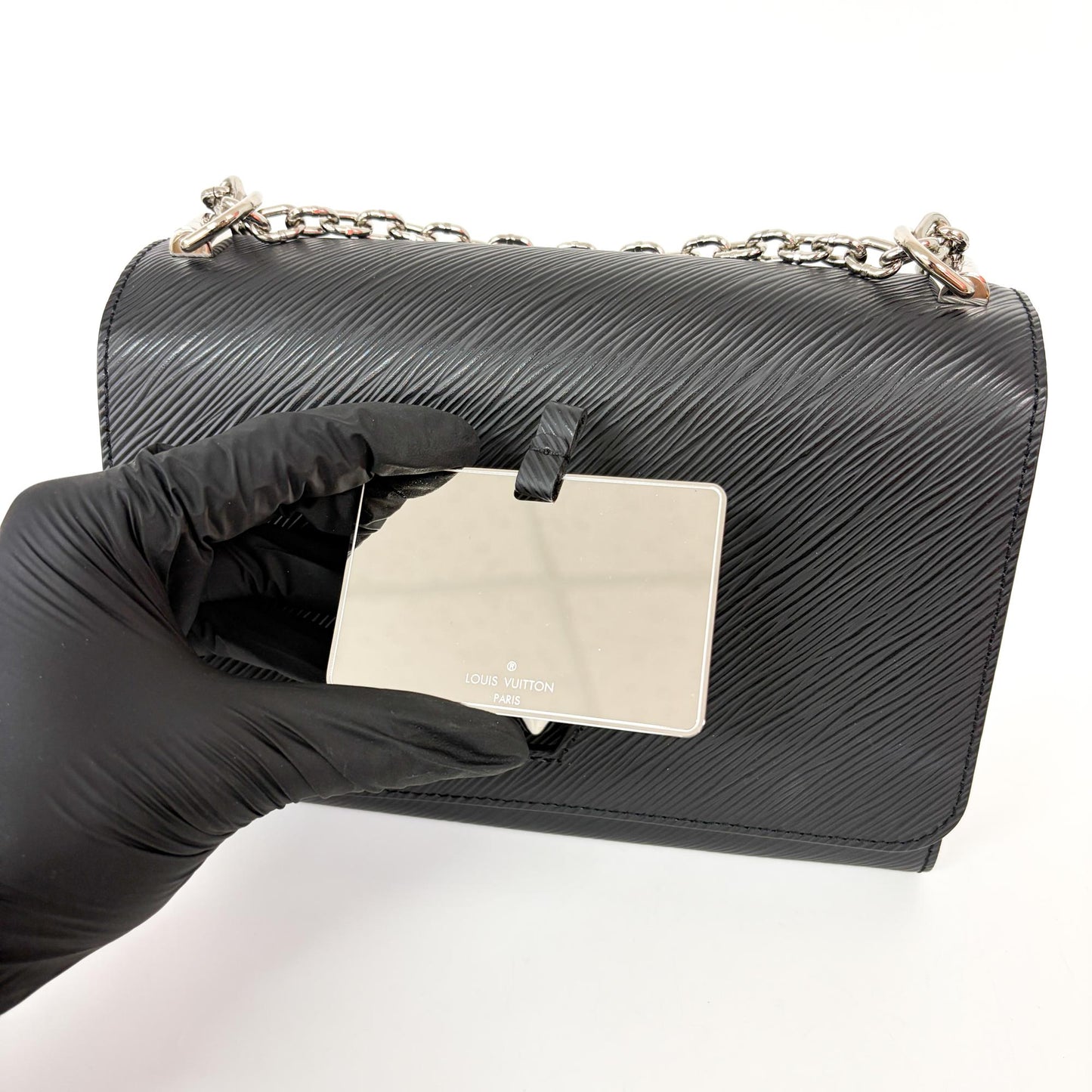 Louis Vuitton Twist MM Epi Black Silver