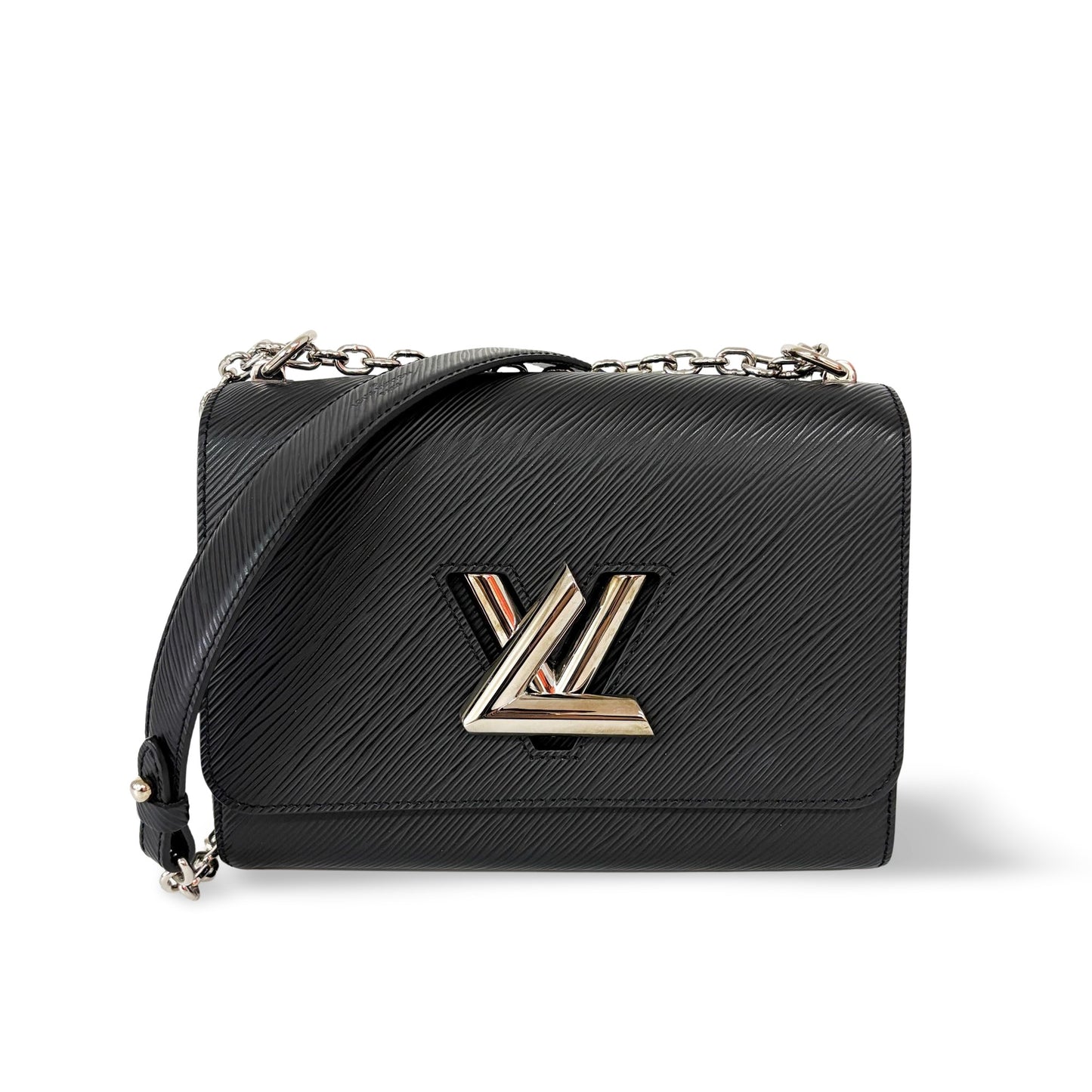 Louis Vuitton Twist MM Epi Black Silver