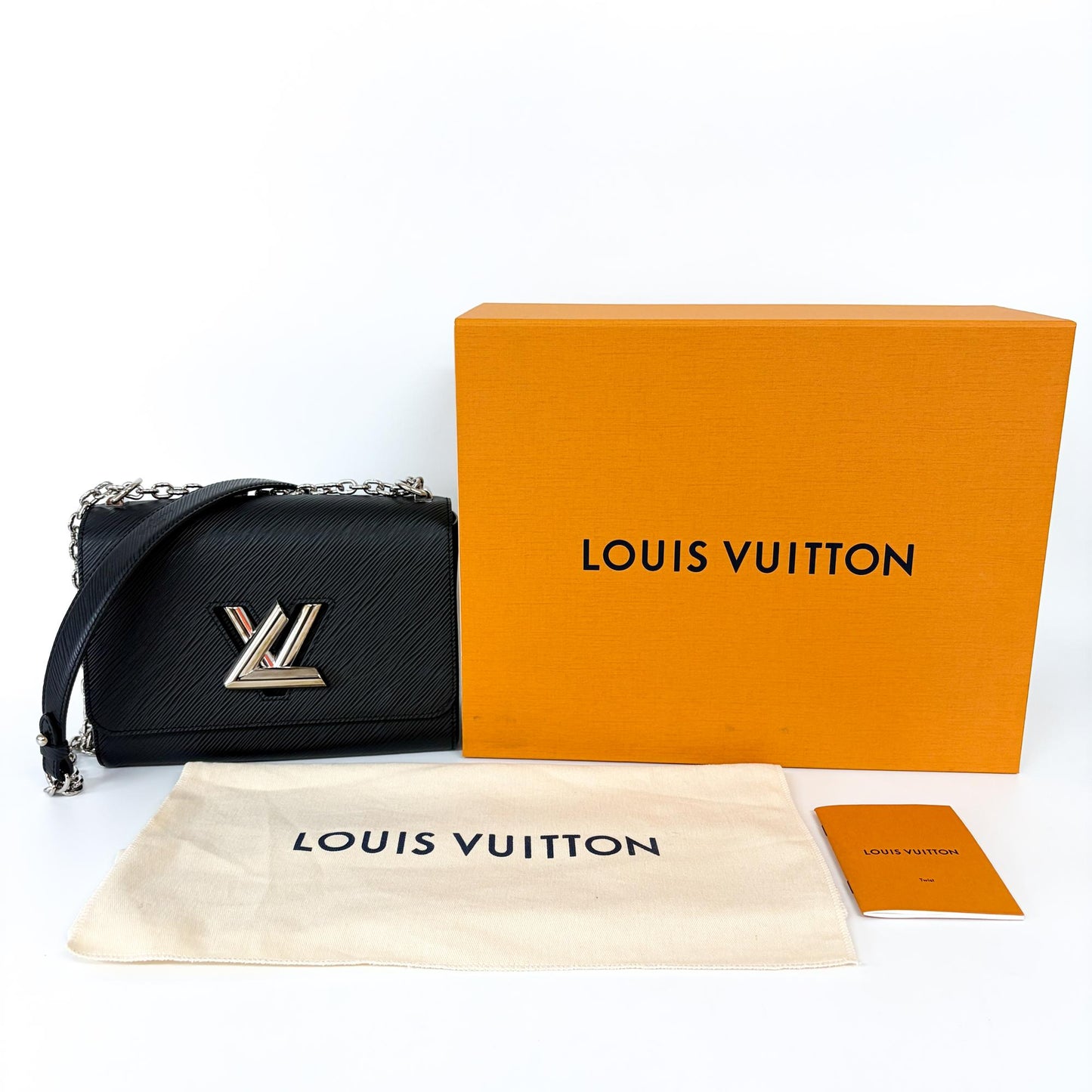 Louis Vuitton Twist MM Epi Black Silver