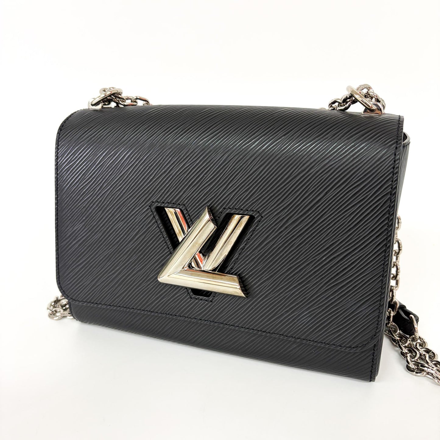 Louis Vuitton Twist MM Epi Black Silver