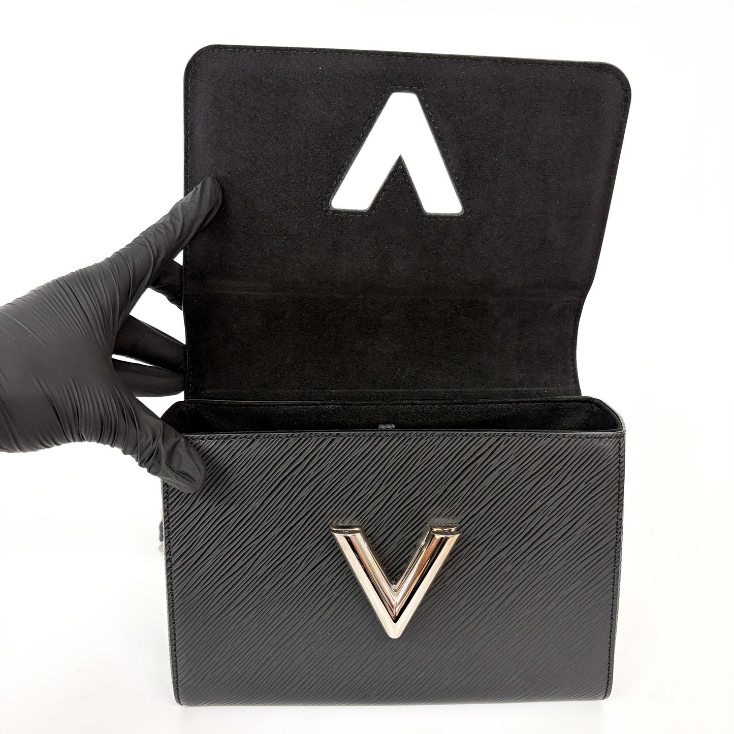 Louis Vuitton Twist MM Epi Black Silver