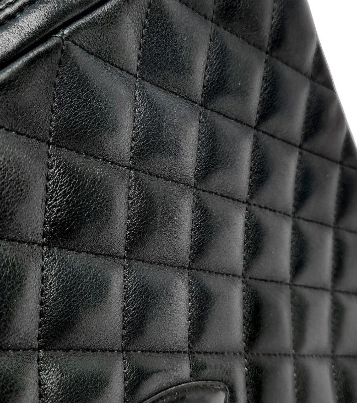 Chanel Black Leather Cambon Mini Shoulder Bag