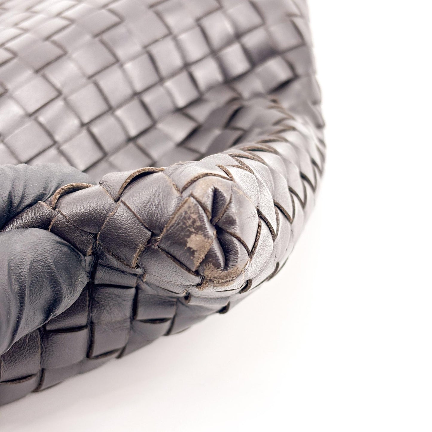 Bottega Veneta Intrecciato Messenger Bag Black