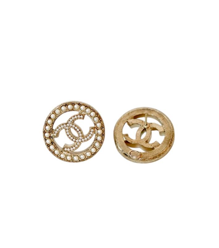 Chanel Pearl CC Earrings