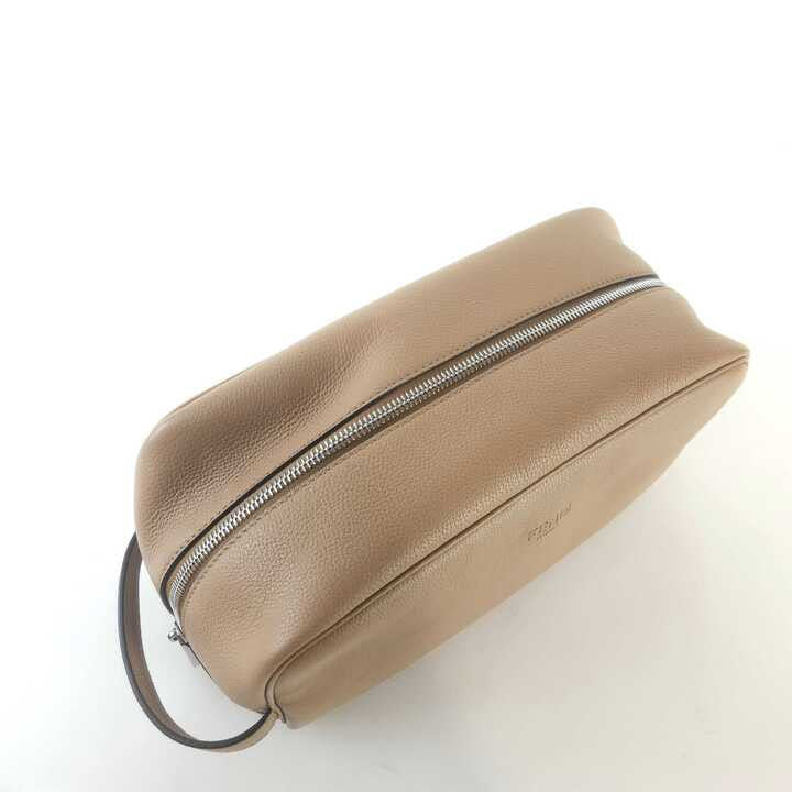 Dob Kit Leather Pouch (Beige) 7AS378