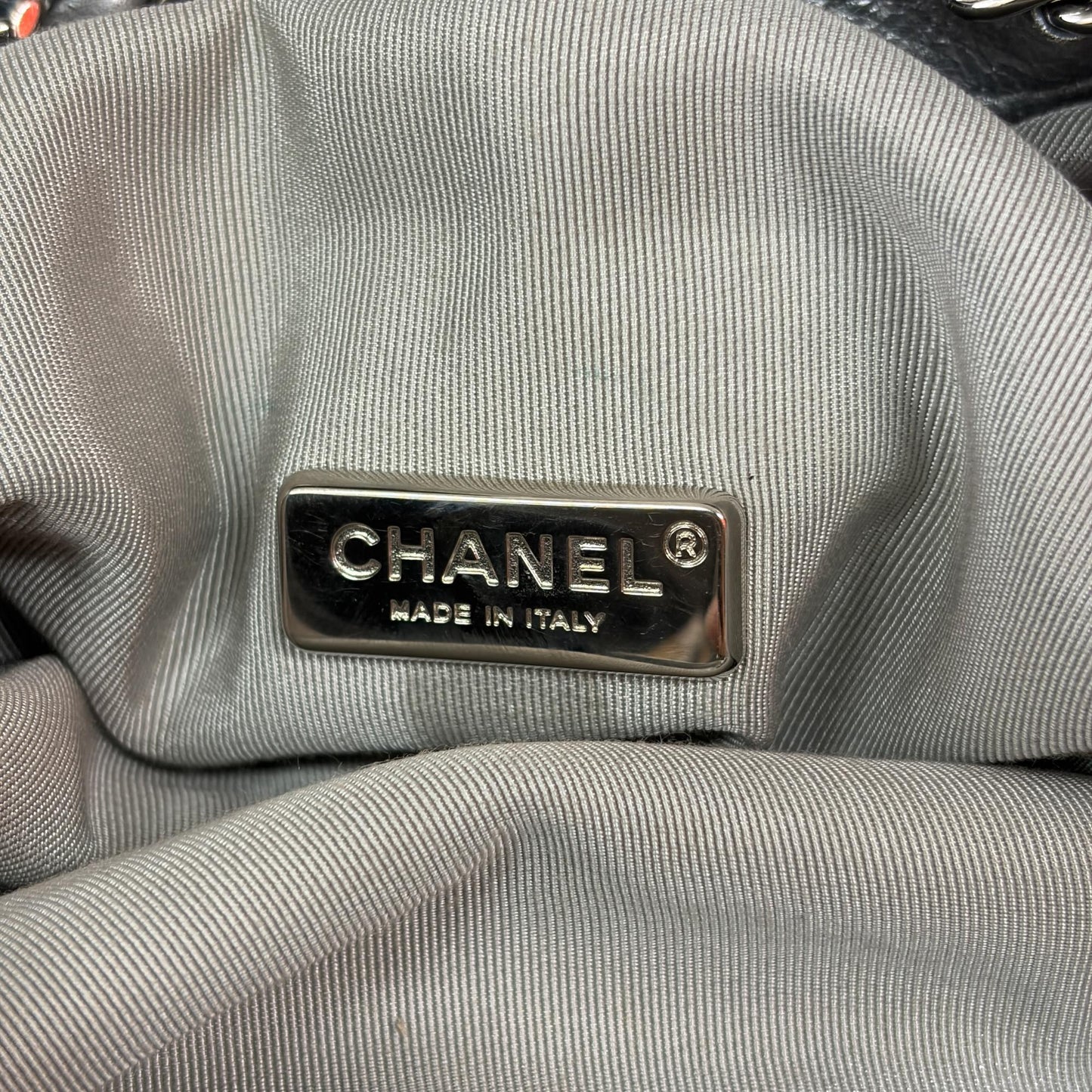 Chanel Metallic Silver Quilted Lambskin Flap Bag Silver Hardware