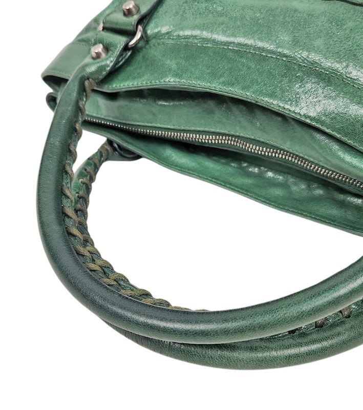 Balenciaga Green Motorbag