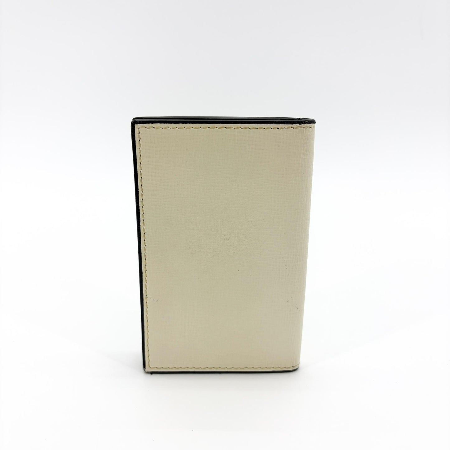 Valextra Vertical Card Holder Pergamena Ivory